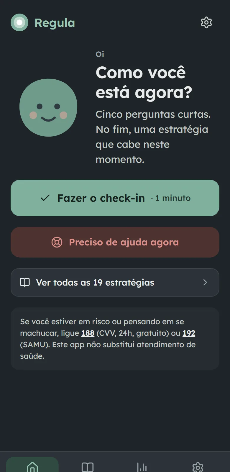 App Regula de autorregulação